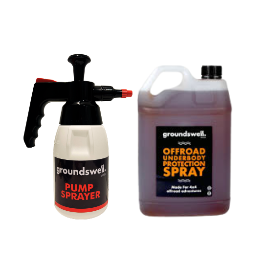 Solvent pump sprayer made in Germany for applying underbody protection spray, tyre shine and lubricant