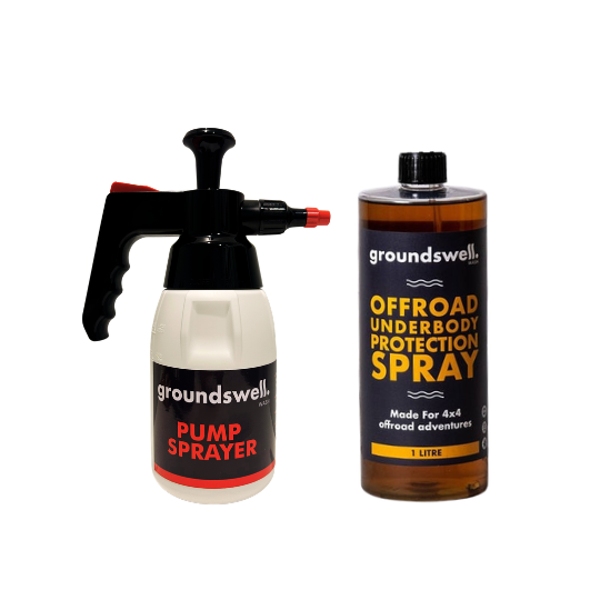 Solvent pump sprayer made in Germany for applying underbody protection spray, tyre shine and lubricant