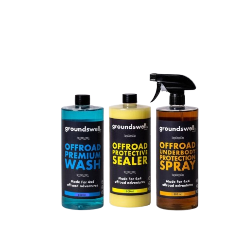Groundswell Triple Protection Bundle 500ml 3-step system for 4WD cleaning, sealing and protection in harsh Australian conditions