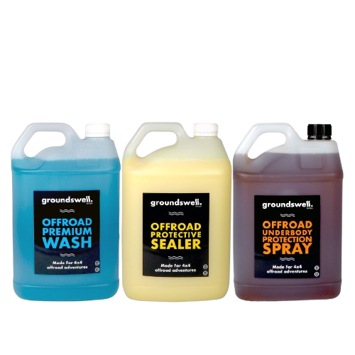 Groundswell Triple Protection Bundle 5LT 3-step system for 4WD cleaning, sealing and protection in harsh Australian conditions