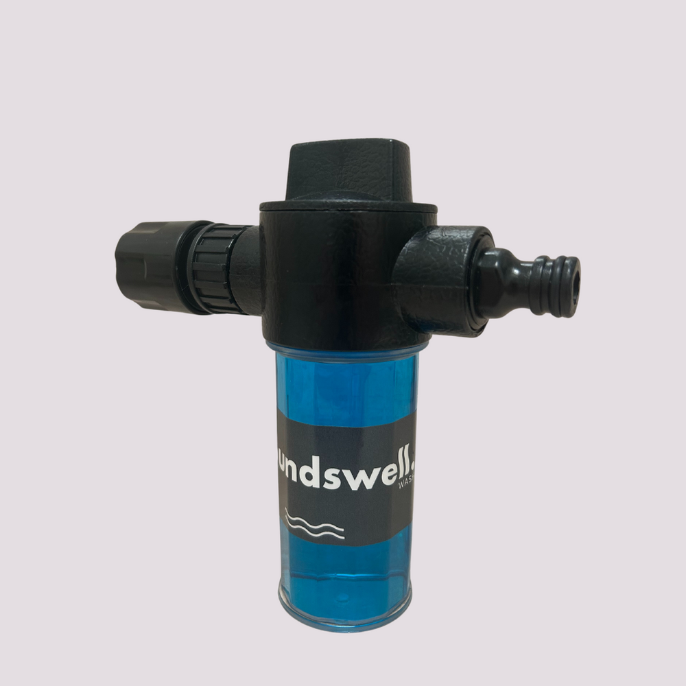 Groundswell heavy-duty soap dispenser for 4WDs, boats and jetskis, making post-adventure cleaning fast and easy