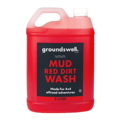 Groundswell Mud Red Dirt Wash heavy-duty 4WD cleaner for removing red dust, clay and mud after offroad adventures