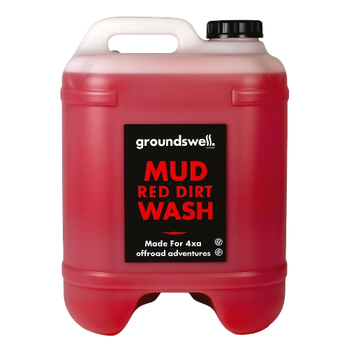 Groundswell Mud Red Dirt Wash heavy-duty 4WD cleaner for removing red dust, clay and mud after offroad adventures