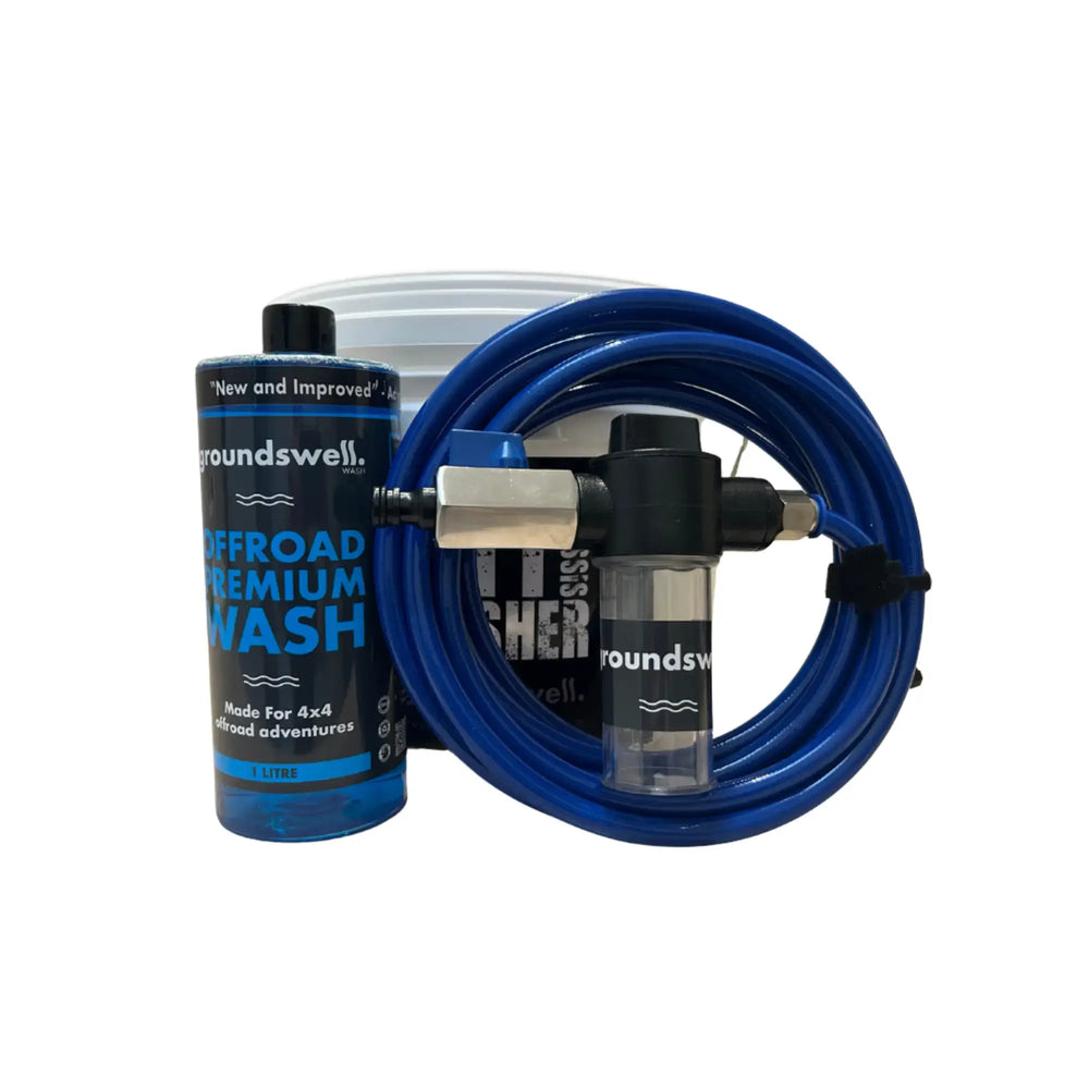 Groundswell JETT Chassis Flusher Kit for 4WDs, cleaning chassis rails and removing sand, salt and mud to prevent corrosion