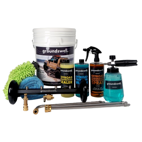 Ultimate 4WD wash kit with everything needed for cleaning, protecting and maintaining your vehicle